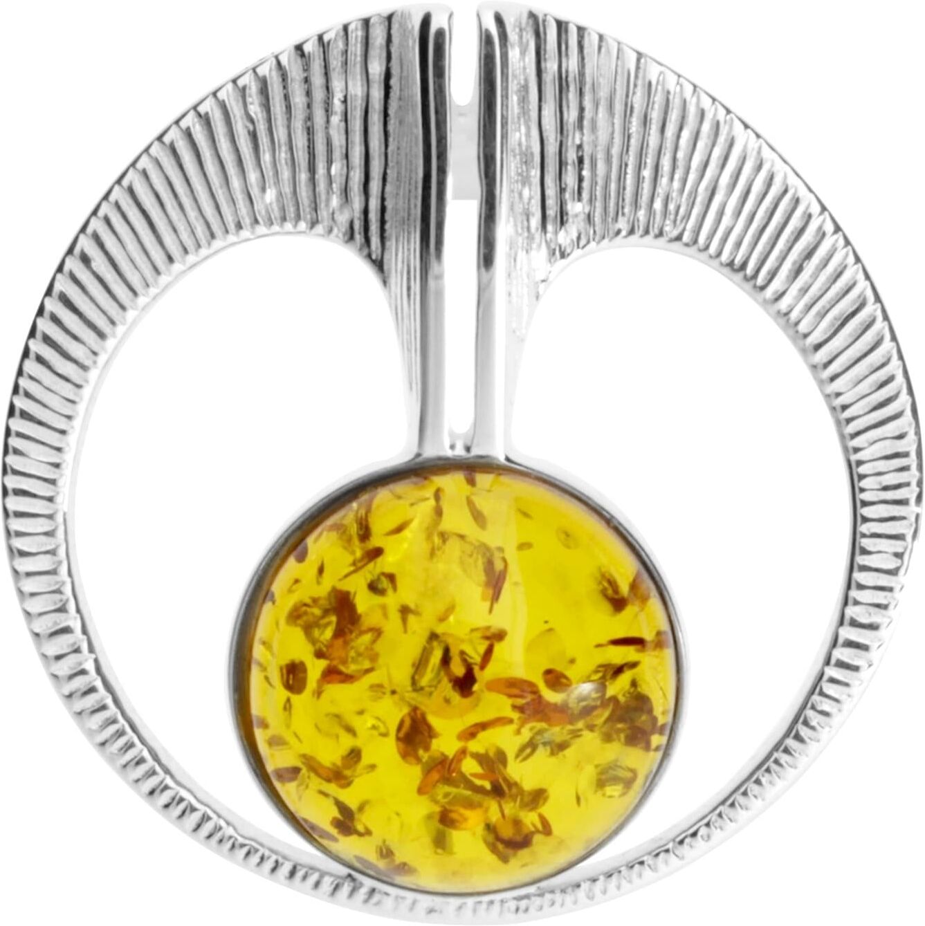 Kettenanhänger OSTSEE-SCHMUCK "Ostsee-Schmuck Anhänger Gleiter-Torid Anhänger Gleiter-Torid", weiß (weiß, neutral), Schmuckanhänger, Damen, 30mmrund, Silber 925 (Sterlingsilber), 6,1 g, Kettenanhänger
