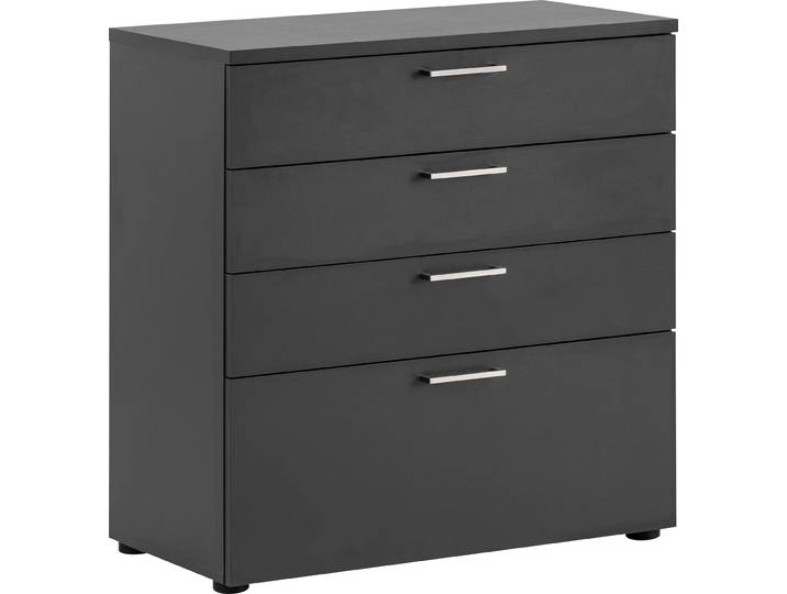 Aktenschrank SCHILDMEYER Serie 1500 , grau (anthrazit), B:80,2cm H:84,2cm T:41cm, FSC-zertifizierter Holzwerkstoff, Schränke, Aktenschrank