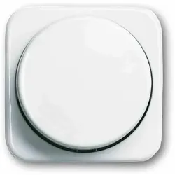 Busch-Jaeger Drehknopf, Dimmer, alpinweiß, glänzend, ohne ISO Aufdruck