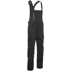 KÜBLER ICONIQ PRO Latzhose - Kurzgröße schwarz/mittelgrau 50K - 3145 5380-9995-50K - schwarz/mittelgrau