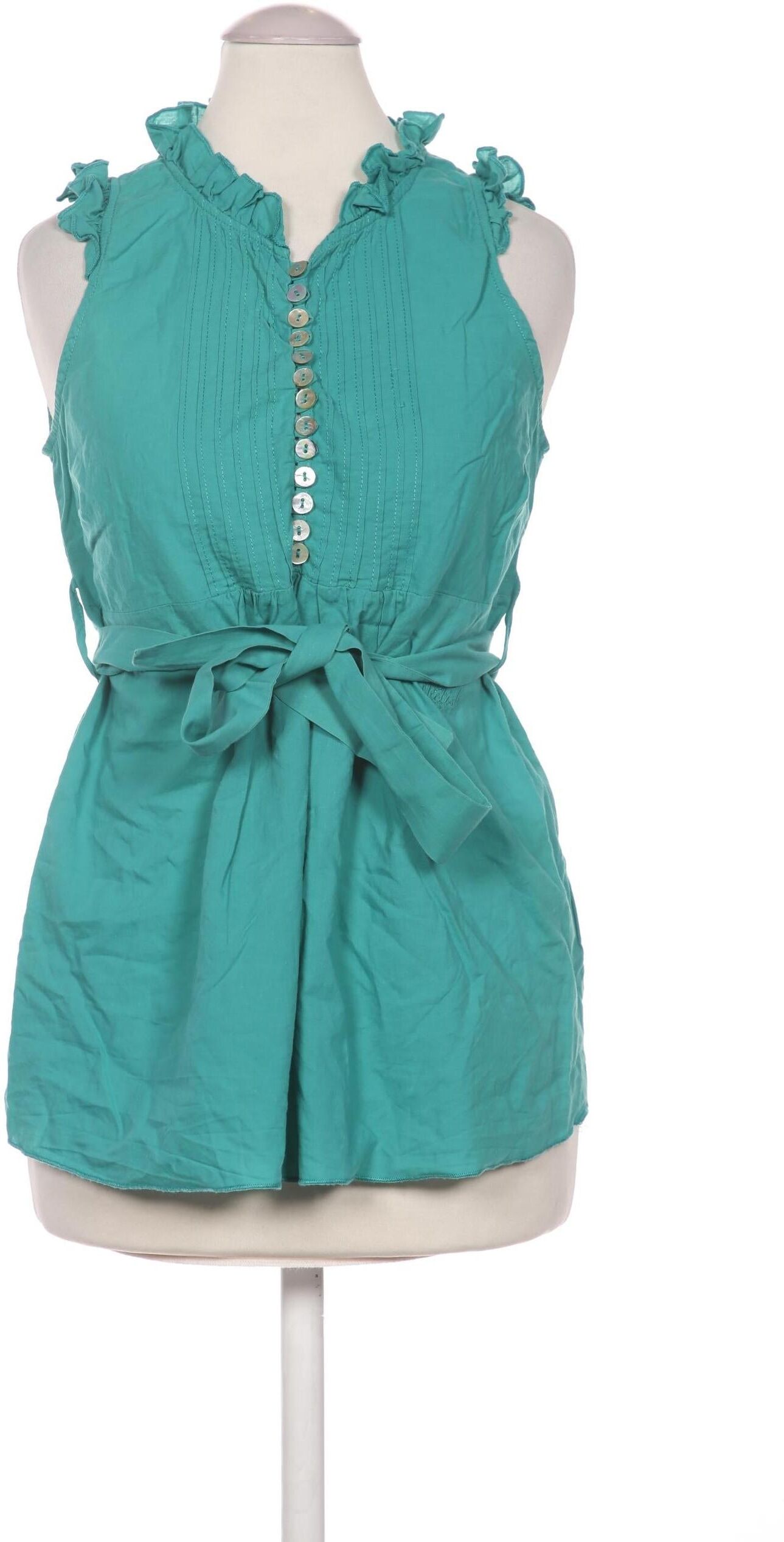 Relish Damen Bluse, Türkis, Gr. S, Baumwolle - Second Hand