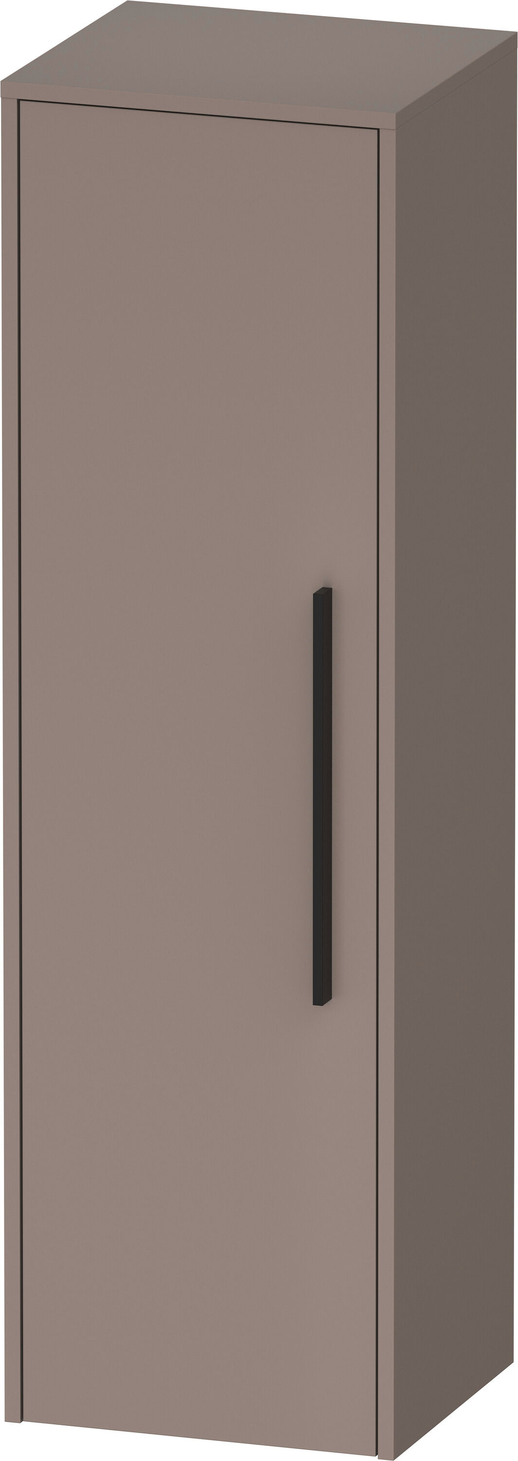 Duravit D-Code armoire mi-haute DC1338LBD430000 poignées noir diamant, basalte mat 400x1320x36 mm