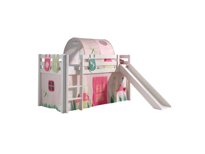 Halbhohes Bett Pino Spring mit Rutsche