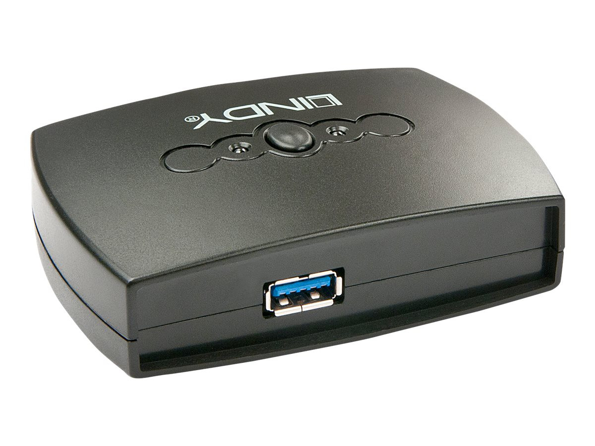 Lindy 43141 USB 3.0 Switch met 2 poorten