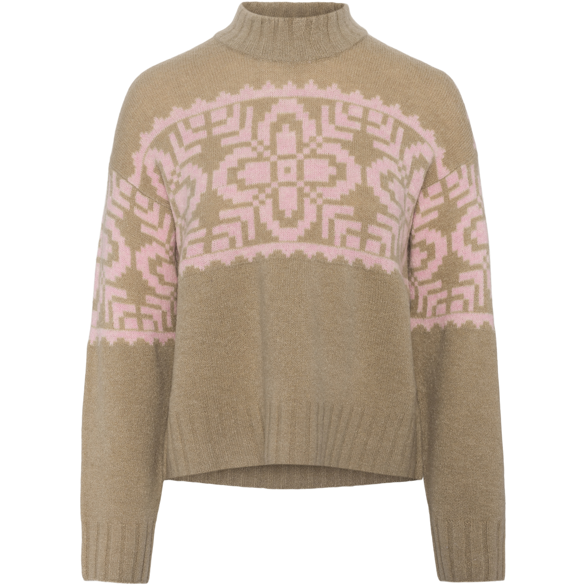 Kari Traa Disa Knit Damen Pullover beige Größe L Lifestyle Atmungsaktiv Merinowolle