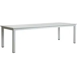 Brafab Gartentisch Lomma XL Aluminium Light Grey 260 x 100 cm