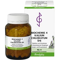 Biochemie 4 Kalium chloratum D 6 Tablett 500 St