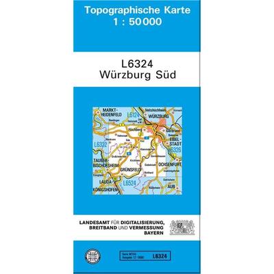 TK50 L6324 Würzburg Süd, Sonstige von Breitband und Vermessung, Bayern Landesamt für Digitalisierung, Landesamt für Digitalisierung, Breitband und