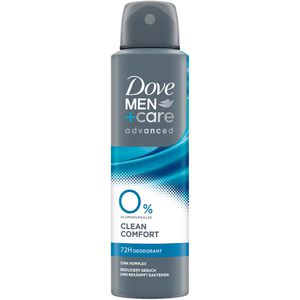Dove Deodorant Men+Care Advanced Clean Comfort, Spray, für Herren, 72h Schutz, ohne Aluminium & Ethylalkohol, 150 ml