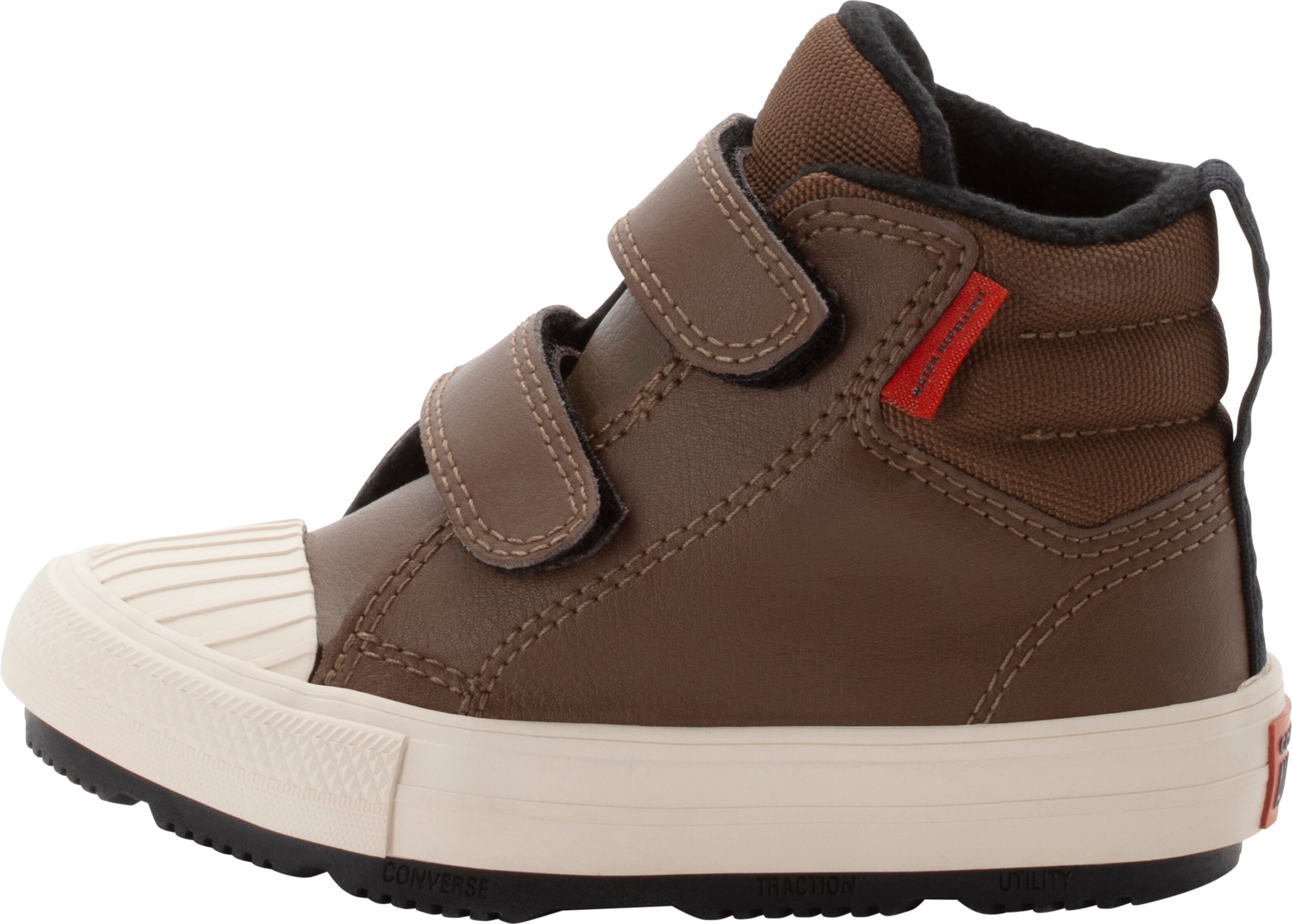 Sneaker CONVERSE "CHUCK TAYLOR ALL STAR BERKSHIRE BOO", Jungen, Gr. 25, schwarz (grounded, schwarz, light dune), Leder, Schuhe Sneaker grounded, schwarz, light dune 25