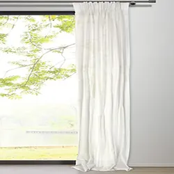 Mydeco Vorhang mit Gardinenband soft weiß 135x245 cm Nr 66044