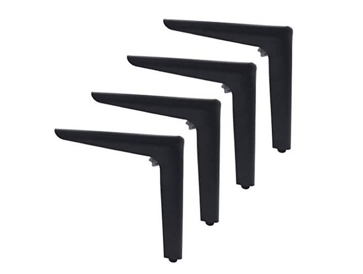 dauyavv Verstellbare Metallbeschichtete Ersatzfüße für Schrank/Schrank/Sofa/Stuhl/Ottomane/Tisch, Gold, 4 Stück