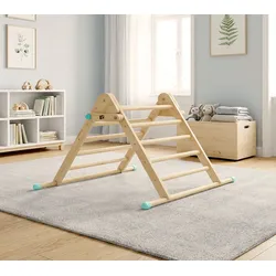 TP Toys Active Tots Holz Kletterdreieck | Pikler Dreieck | Indoor - Natur