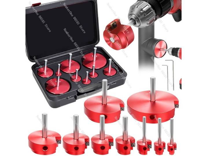 Alésoir de tuyaux en PVC, ensemble de 9 pièces, outil de joint de tuyaux d'eau, couteau d'expansion de tuyaux multi-spécifications, extension de tuyaux en PVC