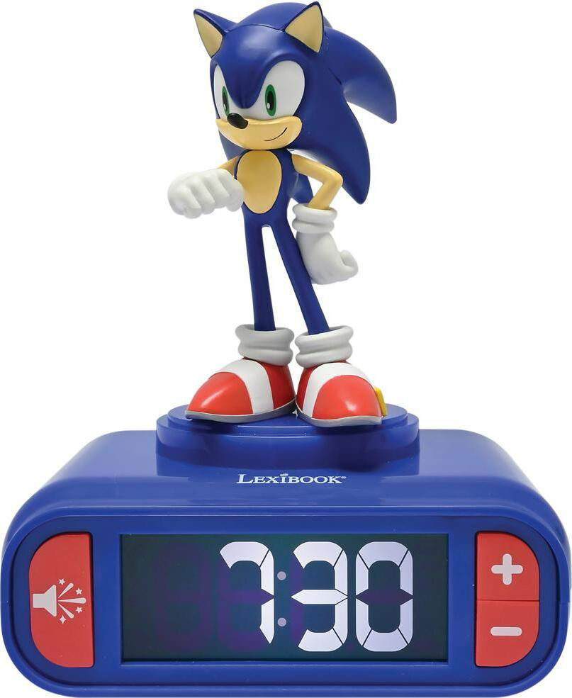 Lexibook Digitale wekker met Sonic nachtlampje en geluidseffecten