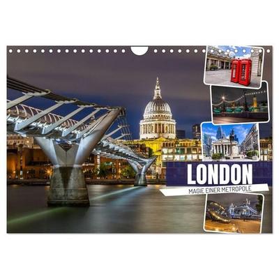 LONDON Magie einer Metropole (Wandkalender 2027 DIN A4 quer), CALVENDO Monatskalender