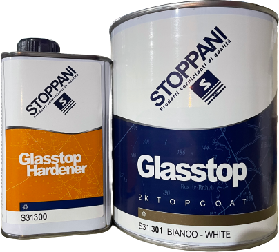 STOPPANI Smalto Poliuretanico Glasstop Comp.A+Comp.B 1LT A+B BIANCO