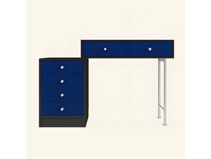 Kombinierter Waschtisch und Kommode Moderner Waschtisch aus Massivholz mit viel Stauraum, perfekt for das Schlafzimmer oder Wohnzimmer(Blue,Model B)