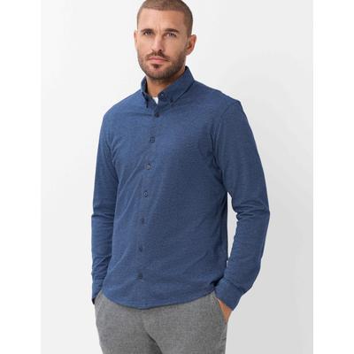 Businesshemd BRAX "Style DANIEL", Herren, Gr. M, Normalgrößen, blau, 100% Baumwolle, Hemden