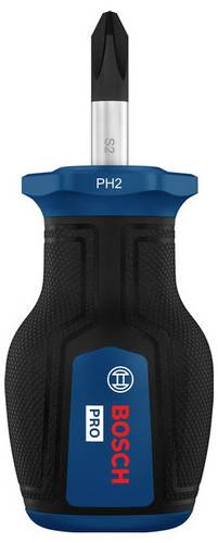 Bosch Professional PRO Stubby-Schraubendreher PH2 x 25mm 1600A039TG Kreuzschlitz-Schraubendreher PH 2 Klingenlänge: 25mm