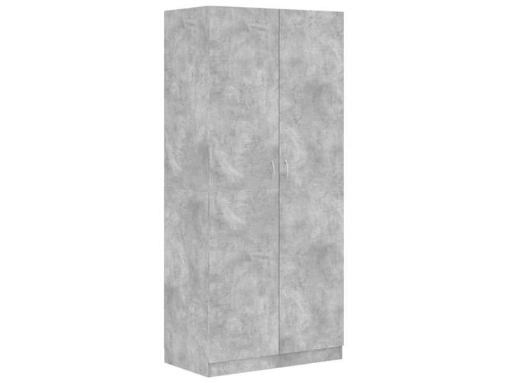 Garde-robe/Armoire de chambre - UU - Contemporain - Gris béton 90x52x200 cm Bois d'ingénierie a46