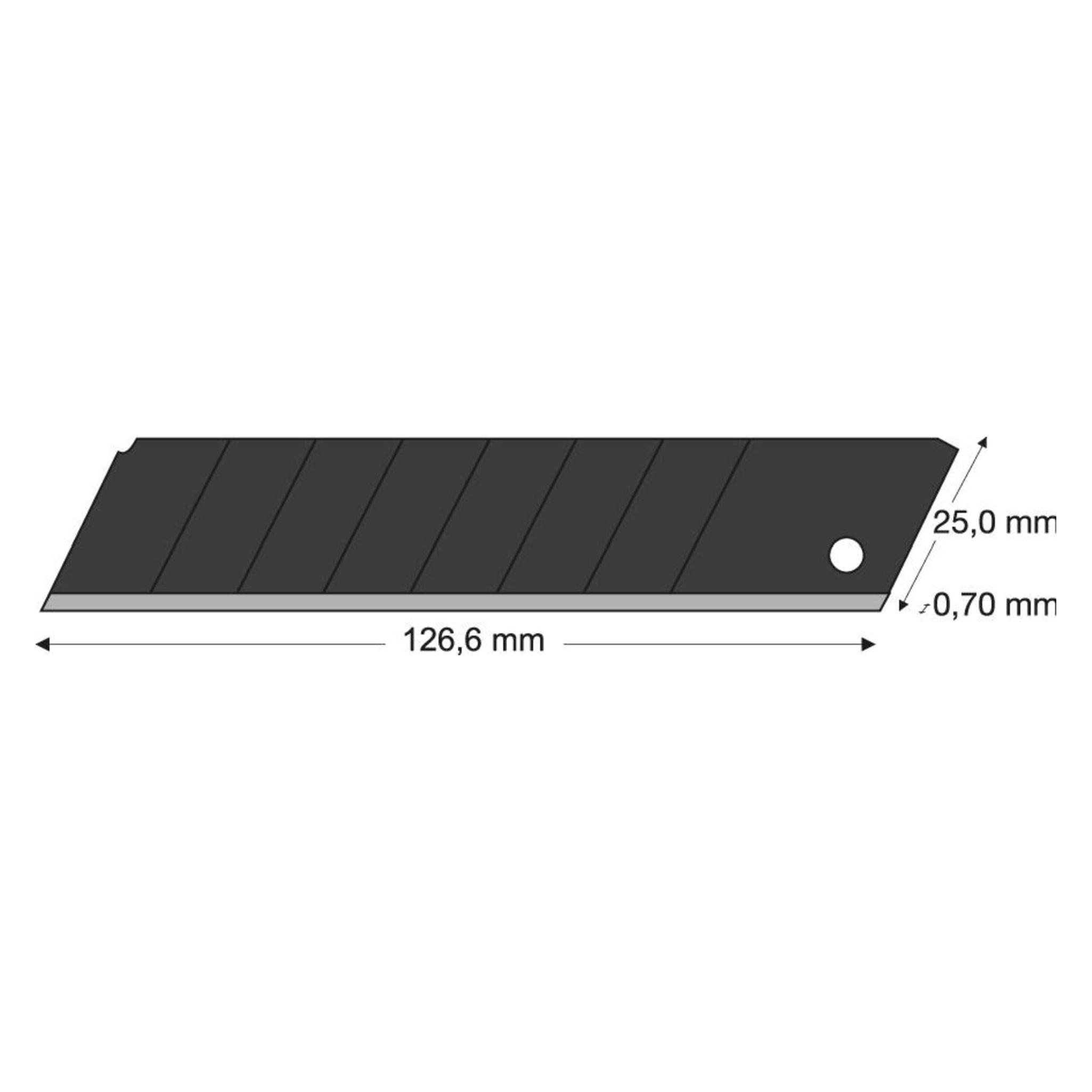 Lutz Blades Abbrechklinge black 25mm Pack a 10 Stück (4030884806777)