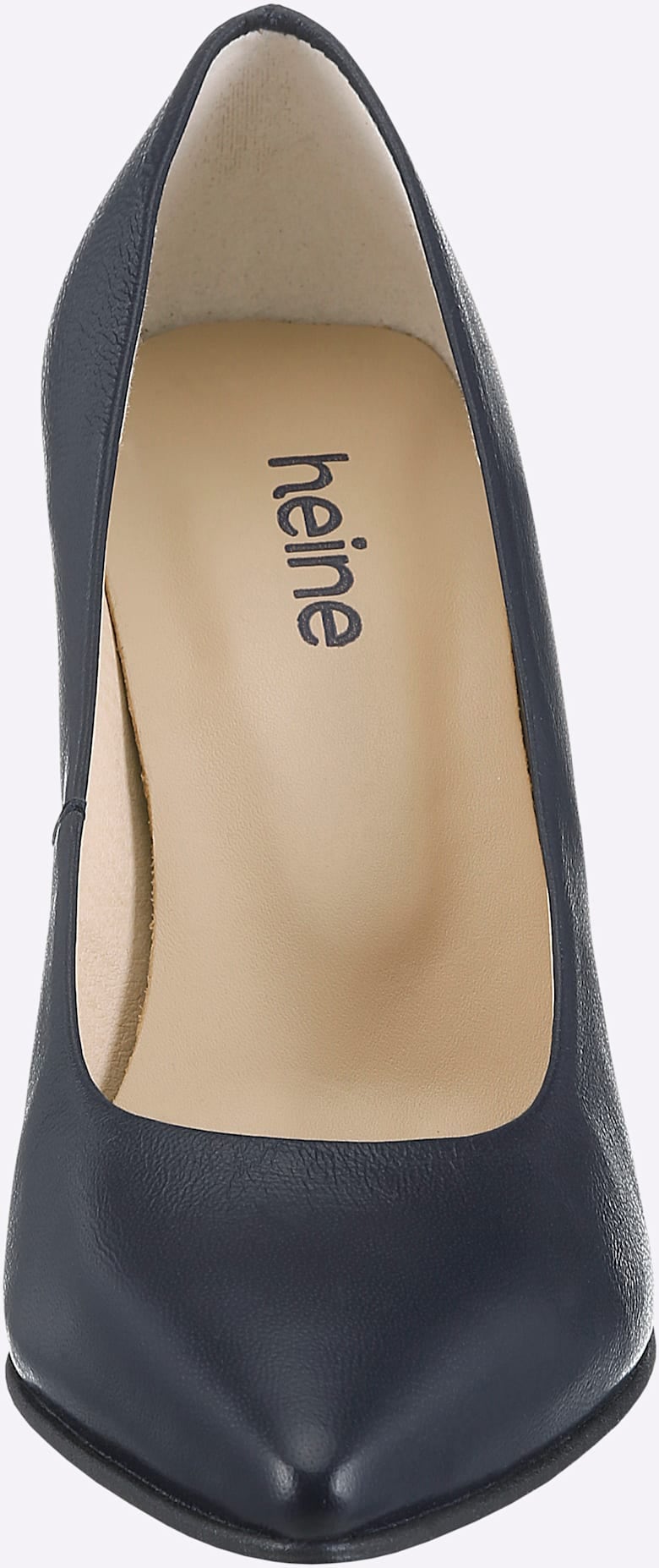 Pumps HEINE, Damen, Gr. 35, marine, Glattleder, Leder, Schuhe Pumps