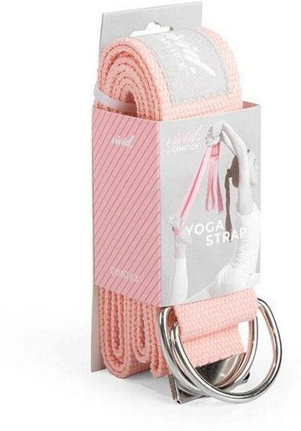 Trainingsband GYMSTICK "Yoga Strap", rosa, Trainingsbänder, B/H/L: 3,8cm x 0,3cm, Trainingsband, B:3,8cm H:0,3cm rosa B/H/L: 3,8cm x 0,3cm