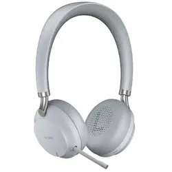 Yealink BH72 Kopfhörer Verkabelt & Kabellos Kopfband Anrufe/Musik USB Typ-A Bluetooth Ladestation Hellgrau