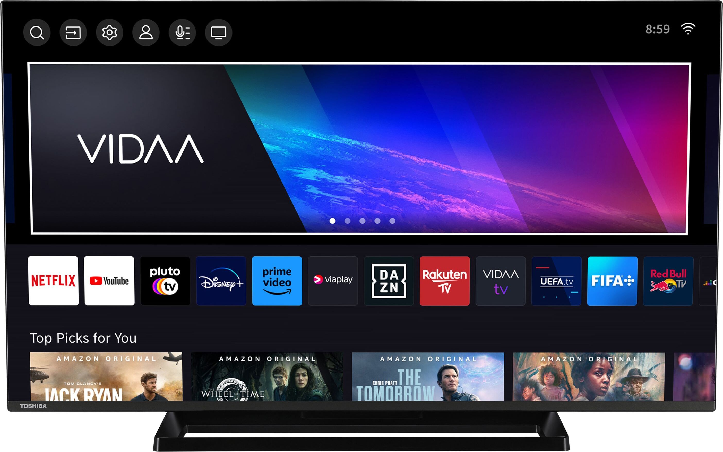 Toshiba 43LV3E63DAZ 43 Zoll Fernseher / VIDAA Smart TV (Full HD, HDR, Triple-Tuner, Bluetooth, Dolby Audio)
