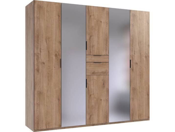 Wimex Drehtürenschrank Moldau Kleiderschrank mit Spiegel Schlafzimmerschrank Wähle deine Innenausstattung fertig konfiguriert im Schrank