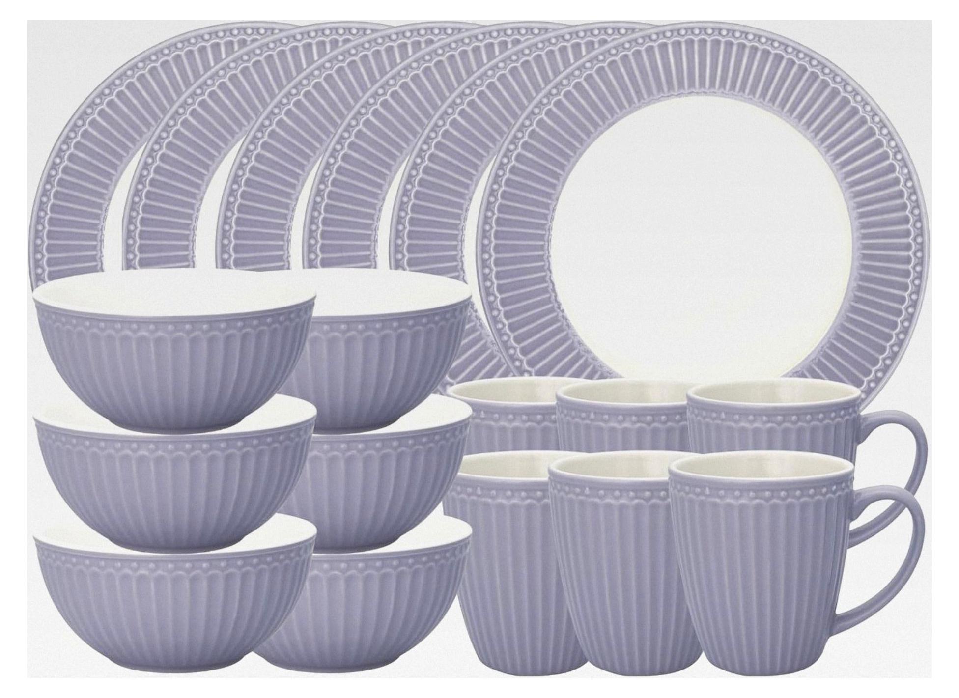 Frühstücksset Lavender 18-teilig