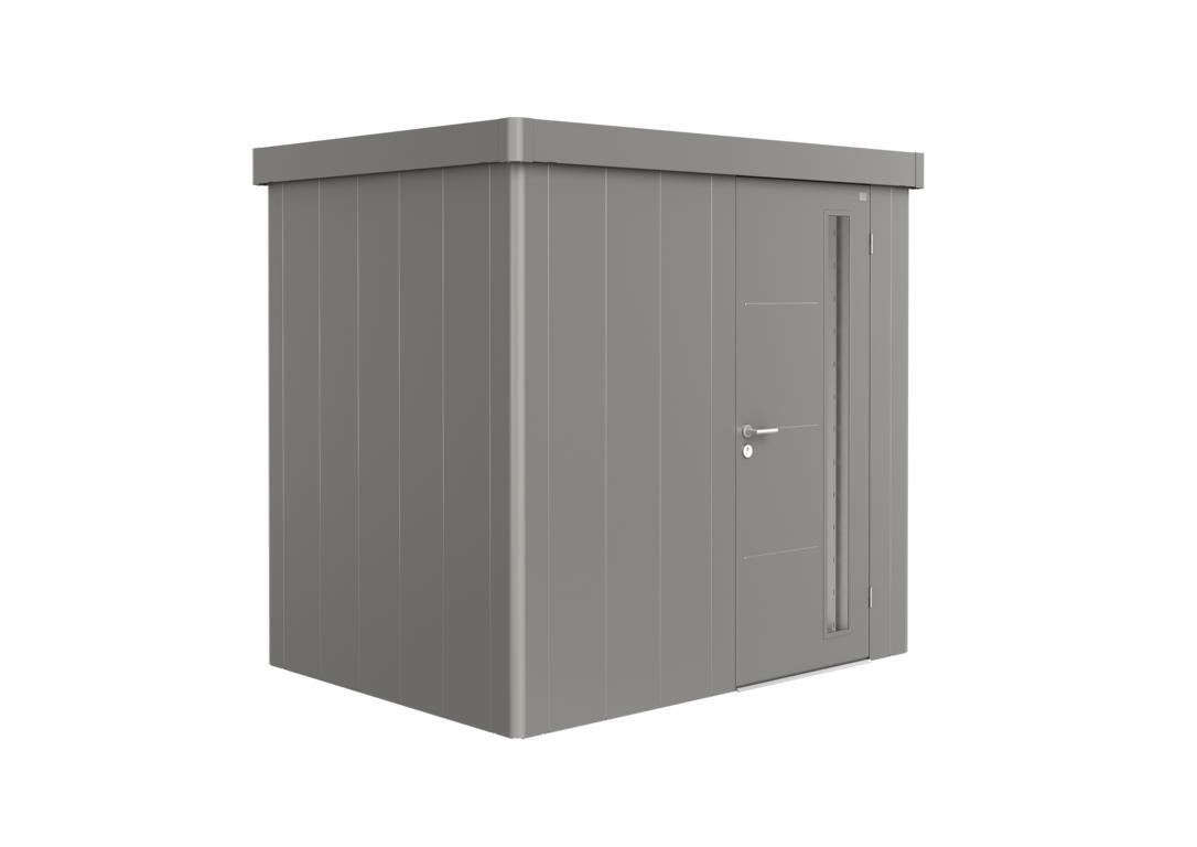 BIOHORTGARTE Gerätehaus Neo 1B Standardtür quarzgrau-metallic 16904241