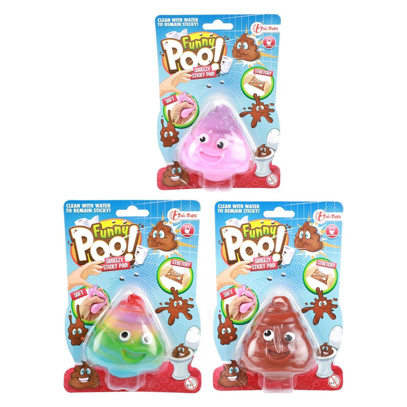 Toi-Toys Lustiger, klebriger, dehnbarer, lächelnder Kot (37567Z)