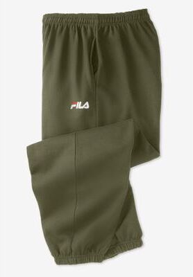 Men's Big & Tall FILA® Logo Joggers by FILA in Olive (Size 4XL)