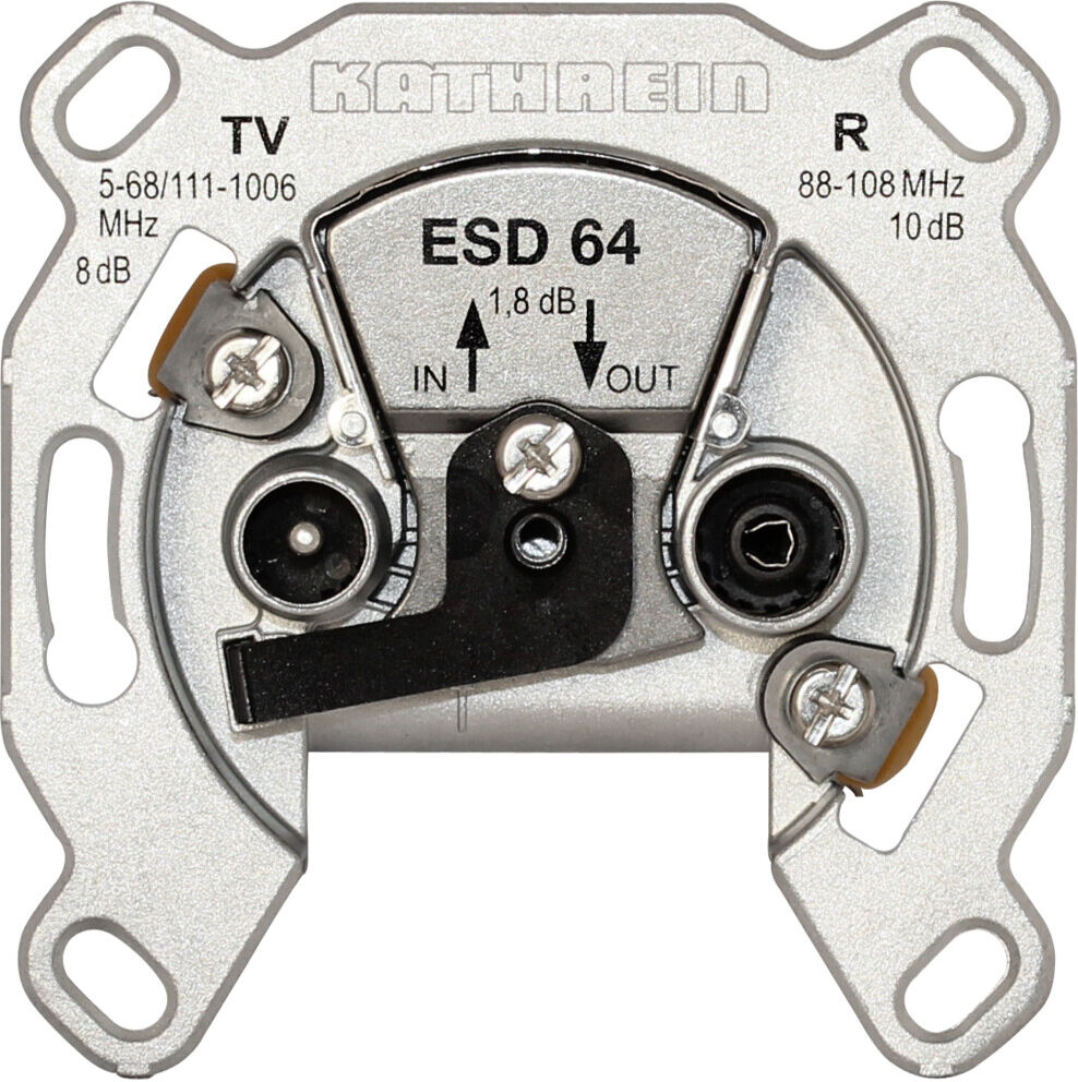 Kathrein Antennensteckdose 2fach Durchschleifdose ESD 64 (274198)