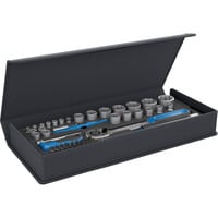 Steckschlüssel-Satz 1/4"+1/2", 52-teilig mit Umschaltknarren
