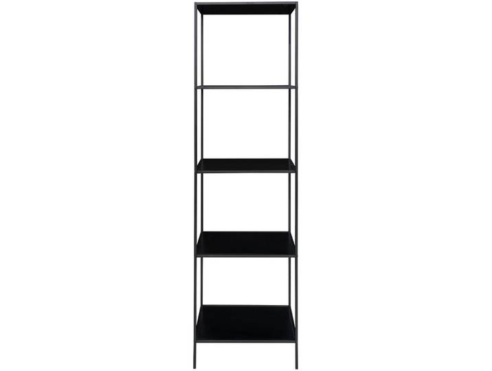 Regal Qantara schwarz Stahl, Holzwerkstoff B 51 T 36 cm
