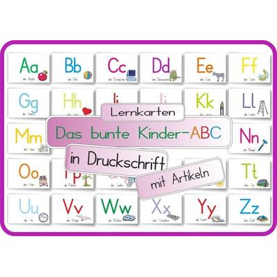 Das bunte Kinder-ABC in Druckschrift mit Artikeln, Sonstige von Helga Momm, E & Z Verlag GmbH
