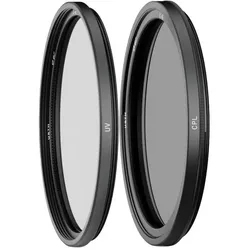 Urth 58mm UV + Circular Polarizing (CPL) Lens Filter Kit (58 mm, Polarisationsfilter, UV-Filter), Objektivfilter, Transparent