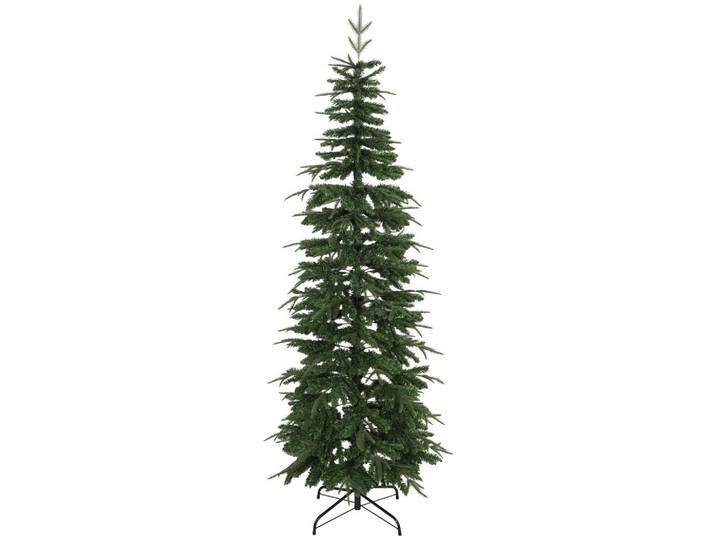 Homcom Künstlicher-Weihnachtsbaum PE PVC Grün, Kunststoff, 210 cm, Dekoration, Weihnachtsdekoration, Christbäume & Zubehör