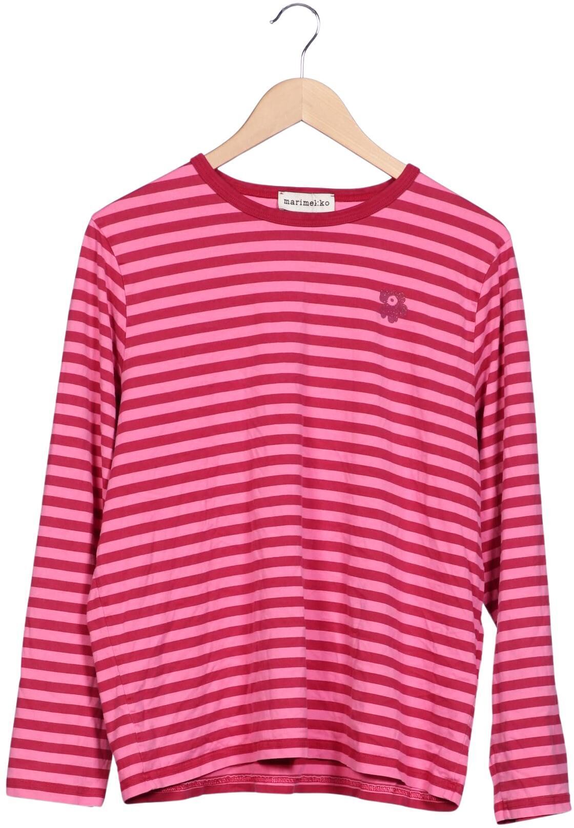 Marimekko Damen Langarmshirt, Pink, Gr. XL, Baumwolle - Second Hand