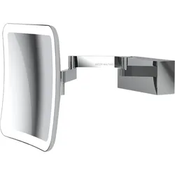 Vision Kosmetikspiegel mit 5x Vergrößerung quadratisch Chrom für Wandmontage