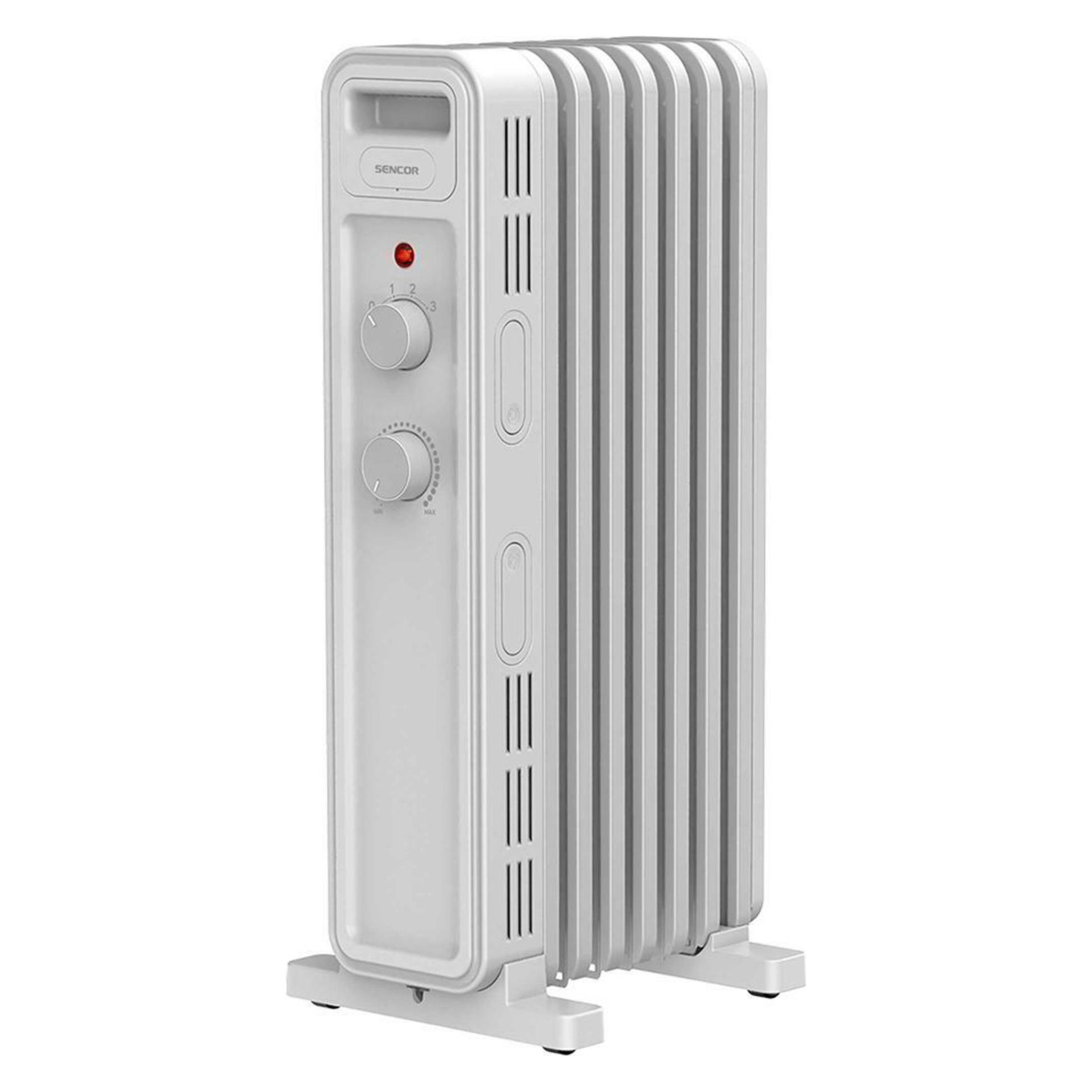 Sencor SOH 3407WH weiss / Ölradiator / 600-900-1500W / 3 Stufen (1500 W) (8590669374984)