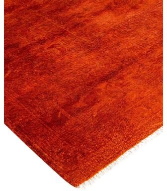 Overton "Vibrance, One-of-a-Kind Hand-Knotted Area Rug - Orange, 6' 1"" x 8' 9"" - 6' 1"" x 8' 9"""