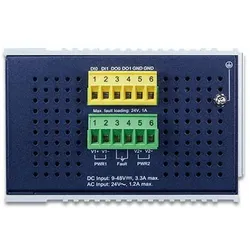 Planet Industrial L3 16-Port 1000T + 4-Port 1000X SFP (16 Ports), Netzwerk Switch, Blau, Grau