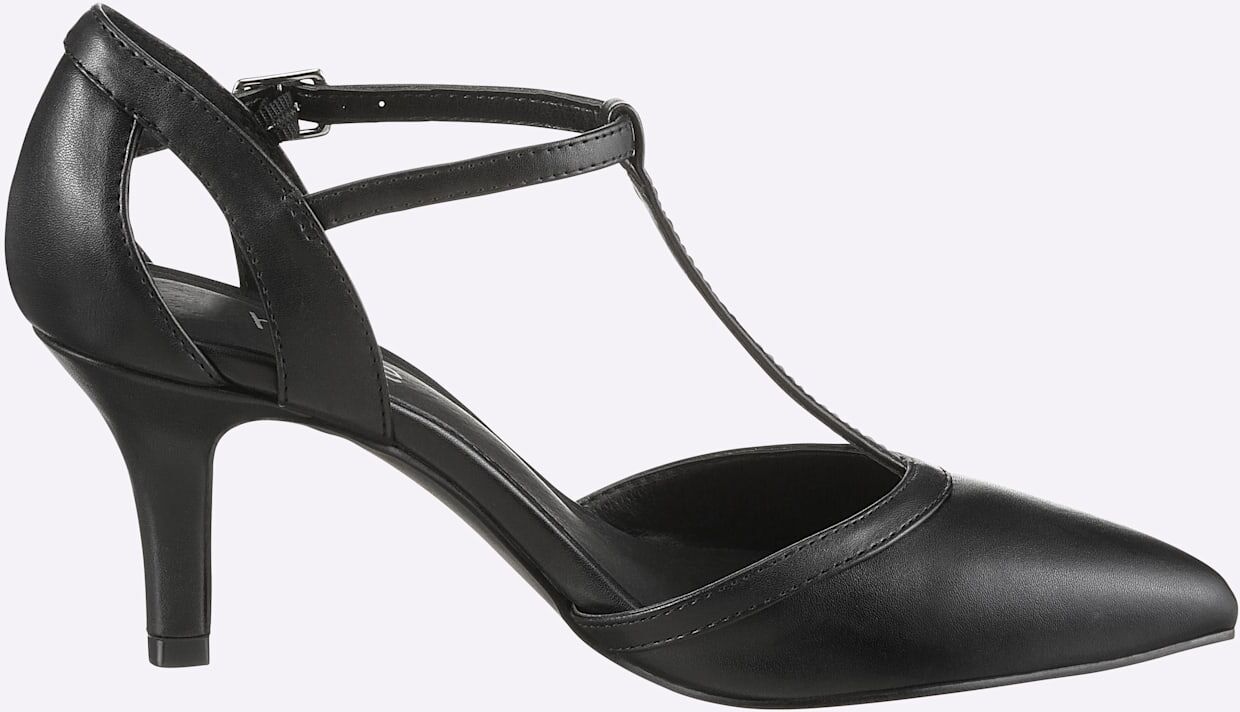 Pumps HEINE, Damen, Gr. 38, schwarz, Synthetik, Schuhe Pumps