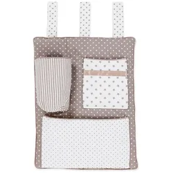 babybay Utensilo Stoff Grau Taupe