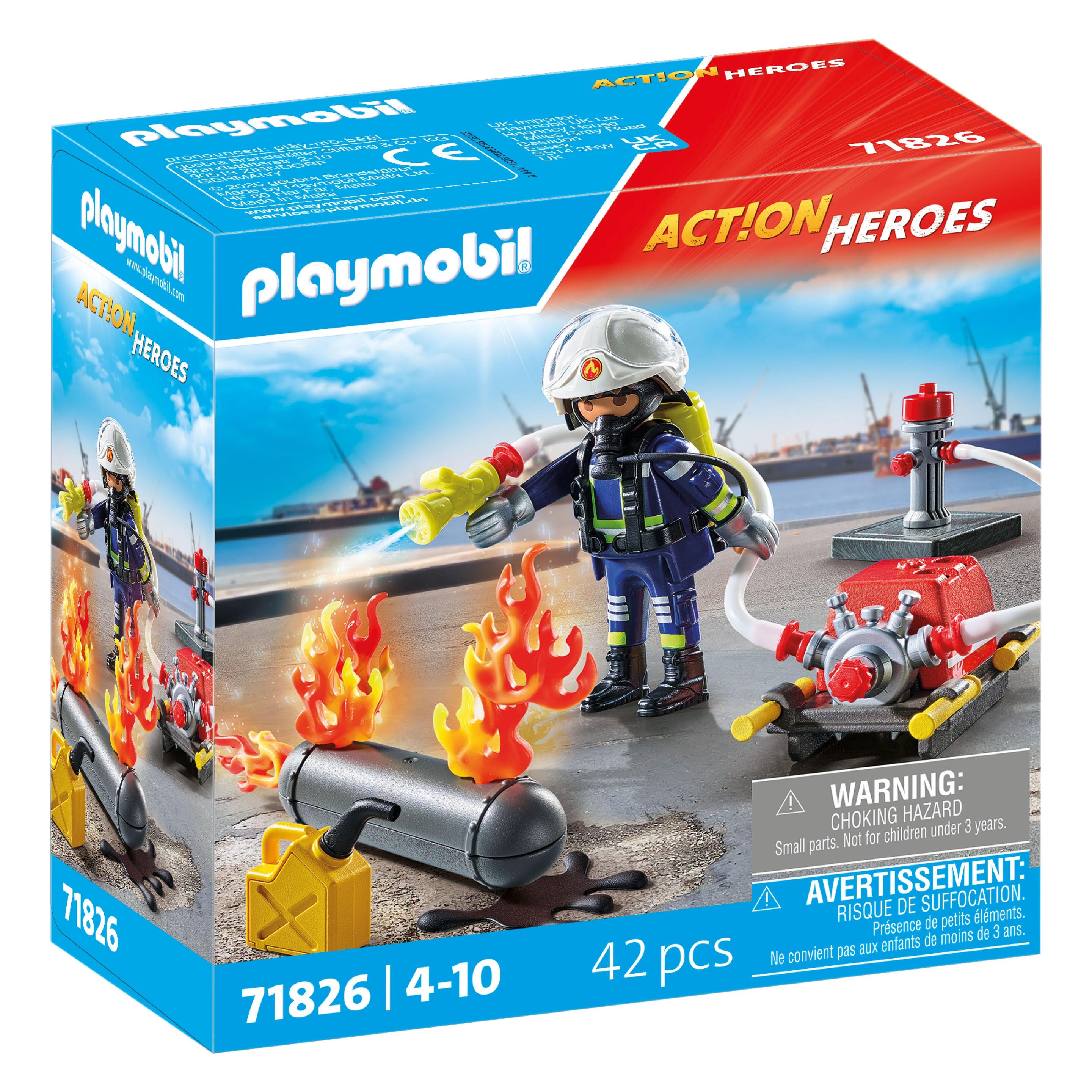 Playmobil Löschung eines Gastanks (71826)