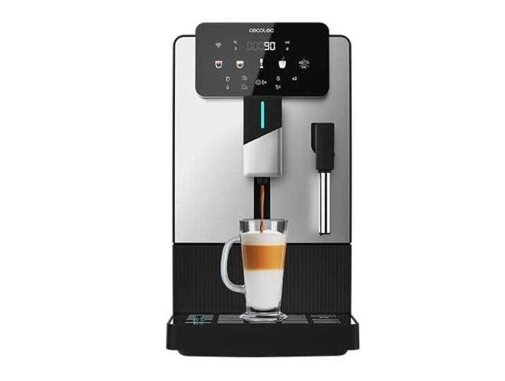 Cecotec Kaffeevollautomat mit Dampferzeuger Cremmaet Steam Latte Art 19 Bar, Thermoblock, Plug&Play, Kegelmahlwerk, 5 Stufen, 1,1L Wassertank, 150g Kaffee, Automatische Reinigung